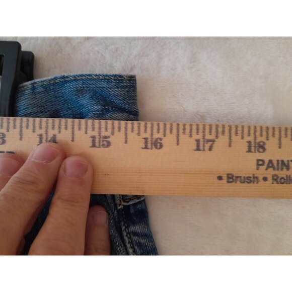 Vtg Lucky Brand Easy Rider Button Fly Stretch Straight Leg Jeans Med Wash 10/30 - Picture 7 of 14